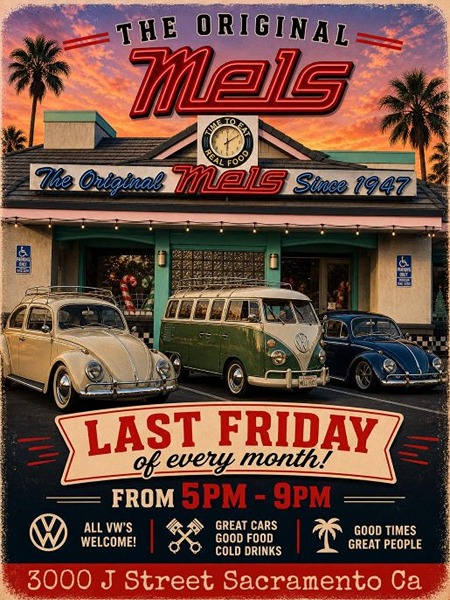 The Original Mels Car Meet flyer 2026